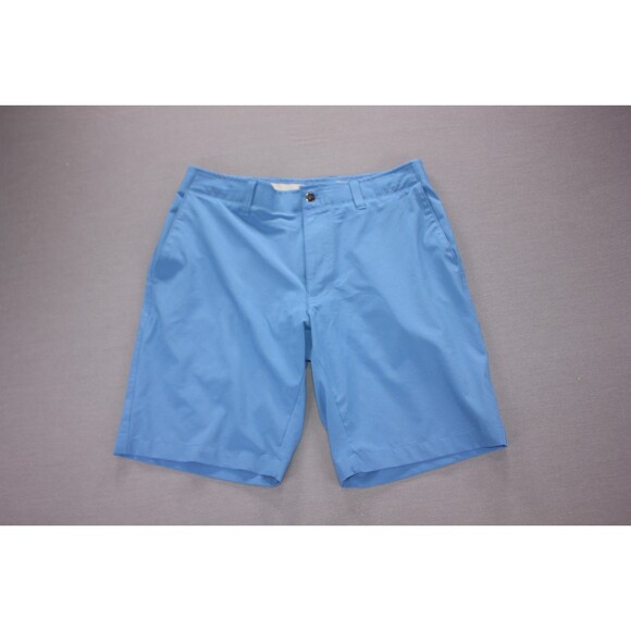 Callaway Shorts Blue Flat Front Golf Polyester Elastane Stretch Sz 32 - Picture 1 of 9